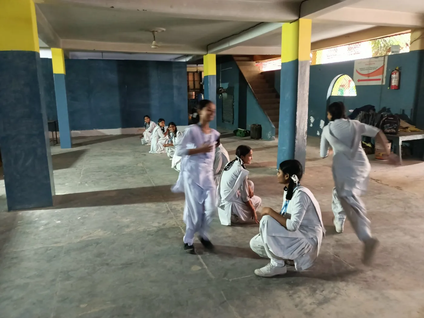 Indoor sports and kho-kho practice